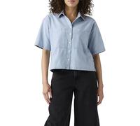 Levi's Damen Harlie Ss Cropped Shirt Hemd mit Button-Down-Kragen, Brass Organ, XXL
