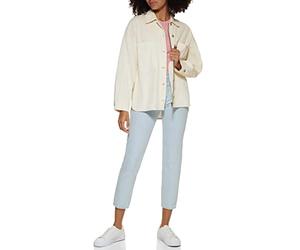 Levi's Damen Hemd-Shacket aus Baumwollkord (Standard-und Übergrößen) Jacke, Buttercreme, L