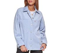 Levi's Damen Hemdjacke aus Baumwolle Cord, dusty blue, Groß