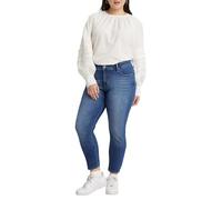 Skinny-fit-Jeans LEVI'S PLUS "311 PL SHAPING SKINNY" Gr. 14 (44), Länge 30, blau (mid, blau, used), Damen, Obermaterial: 60% Baumwolle, 23% Viskose, 16% Polyester, 1% Elasthan, Jeans (13347738-14) mid