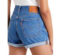 Levis Damen Jeans Shorts Long 501 mit hohem Bund W24 Regular Fit