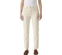 Levi's Damen Jeanshose 501 Crop High Rise, Straight Fit, Beige (Spacey Brown Rice), W24/L28