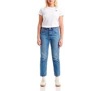 Levi's Damen Jeanshose 501 Crop High Rise, Straight Fit, Blau (Medium Indigo Worn In), W25/L26