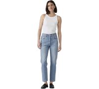 Levi's Damen Jeanshose 501 Crop High Rise, Straight Fit, Blau (Spark My Spurs), W30/L28