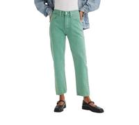 Levi's Damen Jeanshose 501 Crop High Rise, Straight Fit, Dusty Beryl Green 501, W23/L26
