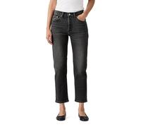 Levi's Damen Jeanshose 501 Crop High Rise, Straight Fit, Schwarz (Delivery Distance), W29/L28