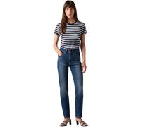 Levi's Damen Jeanshose Tailored 724 High Rise, Straight Fit, Blau (Dark Woods), W32/L30