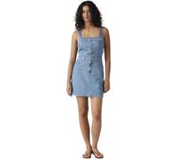 Levi's Damen Jeanskleid Iconic Button mit verstellbaren Trägern, Slim Fit, Blau (Chill Day), S