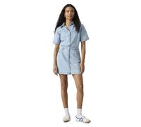 Jeanskleid LEVI'S "WESTERN DRESS", Damen, Gr. L (40), N-Gr, blasted stone dress, Denim/Jeans, Obermaterial: 100% Baumwolle, normal kniefrei, Kleider, Durchgehender Druckknopfverschluss (38623665-L) bl