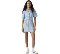 Levi's Damen Jeanskleid Logan Western aus Baumwolle mit Knopfleiste, Blau (Blasted Stone Dress), XS