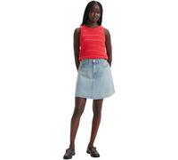 Levi's Damen Jeansrock Mini Flounce Mid Rise, A-Linie, Blau (Look At Blue), 24