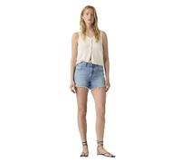 Levi's Damen Jeansshorts 501 Curve mit fransigem Saum, Mid Rise, Blau (En Masse), 31