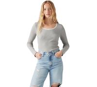 Levi's Damen Langarmshirt Dry Goods Waffle aus Baumwolle, Slim Fit, Grau (Starstruck Heather G), M