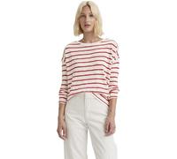 Levi's Damen Langarmshirt Margot aus Baumwolle mit Rundhalsausschnitt, Rot (Saint Stripe Scarlet), XS