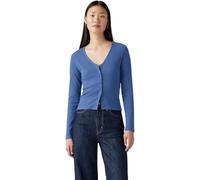 Levi's Damen Langarmshirt Muse mit V-Ausschnitt, Slim Fit, Blau (Dutch Blue), XS