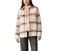 Levi's Damen Lola Shacket Majorie Plaid Sunny Cream Beige M