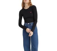Levi's Damen Long-Sleeve Baby Tee Caviar S