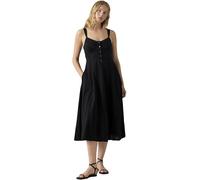 Levi's Damen Midikleid Ravina mit Knopfleiste, A-Linie, Schwarz (Anthracite Night), XS