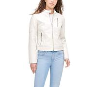 Levi's Damen Motocross Racer Jacke aus Kunstleder (Standard und Plus) - Weiß - X-Small