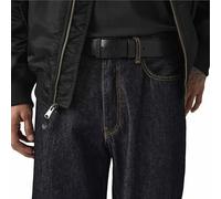Ledergürtel LEVI'S "NEW DUNCAN", Damen, Gr. 110, schwarz (caviar), Rindsleder, Basic, Gürtel Ledergürtel, mit Logoprägung auf der Schließe (81901961-110) caviar