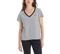 Levi's Damen Perfect V-Neck T-Shirt,Annalise Stripe Cloud Dancer,XXS