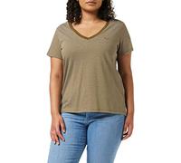 Levi's Damen Perfect V-Neck T-Shirt,Peppercorn Dark Olive,XXS