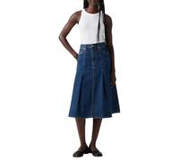 Levi's Damen Pleated Midi Rock, Slightly Circular, 28W