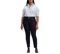 Skinny-fit-Jeans LEVI'S PLUS "311 PL SHAPING SKINNY *D", Damen, Gr. 16 (48), Länge 28, blau (rinsed), Denim/Jeans, Obermaterial: 80% Baumwolle, 19% Polyester, 1% Elasthan, skinny fit knöchellang, Jean