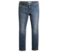 Straight-Jeans LEVI'S PLUS "314 Shaping Straight", Damen, Gr. 14 (46), Länge 32, blau (zealous blau), Denim/Jeans, Obermaterial: 80% Baumwolle, 19% Polyester, 1% Elasthan, lang, Jeans Straight-Jeans,