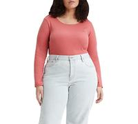Levi's Damen Plus Size Honey Long-Sleeve Top, Italian Rose, 1XL