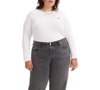 Levi's Damen Plus Size Long-Sleeve Baby Tee T-Shirt,White +,2XL