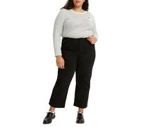Levi's Damen Plus Size Ribcage Straight Ankle Jeans, Black Sprout, 14 M