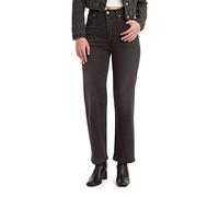 Levi's Damen Ribcage Straight Ankle Jeans, Black Rinse, 28