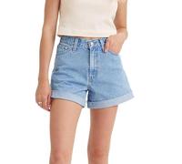 LEVIS Damen Rolled 80S MOM Shorts MED Indigo - Flat Finish, Back to Blue, 23 EU