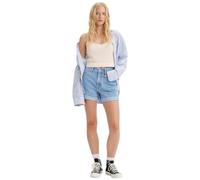 Levis Damen Rolled 80S MOM Shorts MED Indigo - Flat Finish, Back to Blue, 28 EU