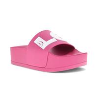 Levi's Damen-Schlupfsandalenschuh mit geteiltem Logo, Fuchsia/Weiß, 42.5 EU