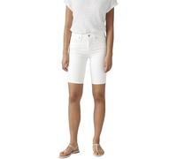 Levi's Damen Shaping Bermuda Jeansshorts mit Stretch-Anteil, Mid Rise, Weiß (Chalk White), 28