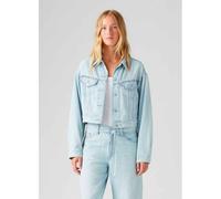 Levi's Damen Shrunken '90s Jacke aus Leinen Denim Luxury Trip Blue L