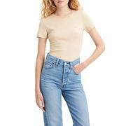 Levi's Damen Ss Rib Baby Tee T-Shirt Vanilla Semolina () XXS