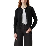 Levi's Damen Superweicher Cardigan mit Rundhalsausschnitt Anthracite Night Cotton Blend Black S