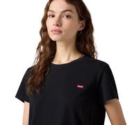 Levi's Damen T-Shirt, 2er Pack - Perfect Tee, Rundhals, Baumwolle Schwarz/Schwarz-Weiß S