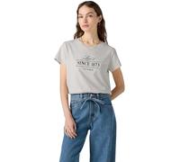 Levi's Damen T-Shirt Boxy mit Logo, Rundhalsausschnitt, Beige Since 1873 St, L