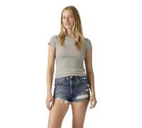 Levi's Damen T-Shirt Dry Goods Pointelle mit Stretch-Anteil, Slim Fit, Schwarz (Patricia Printed Che), M