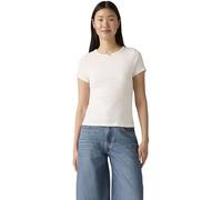 Levi's Damen T-Shirt Dry Goods Pointelle Tee gerippt, Slim Fit, Cremefarben (Gardenia), XS