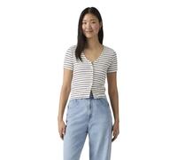 Levi's® T-Shirt mit Knopfleiste in Ecru, Größe XS