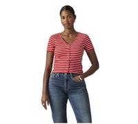 Levi´s ® Muse Kurzarm-t-shirt XS Penelope Stripe Urban Red