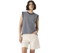 Levi's Damen Tanktop Boxy aus Baumwolle, Basic, Blau (Emmi Stripe Peacoat), L