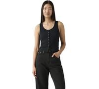 Levi's Damen Tanktop Dry Goods Pointelle mit Rundhalsausschnitt, Slim Fit, Schwarz (Anthracite Night), XS