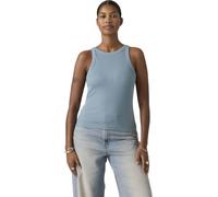 Levi's Damen Tanktop Essential Racer mit Stretch-Anteil, Slim Fit, Blau (Garment Dye Fa191913), L