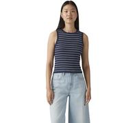 Levi's Damen Tanktop Ocean mit Rundhalsausschnitt, Slim Fit, Blau (Jules Stripe Navy Bl), L